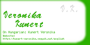 veronika kunert business card